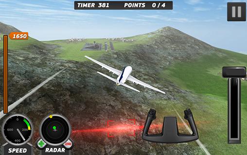 Airplane flying flight pilot - Android game screenshots.