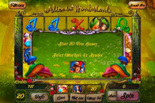 Alice in Wonderland: Slot - Android game screenshots.