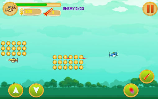 Alien spaceship war: Aircraft fighter - Android game screenshots.