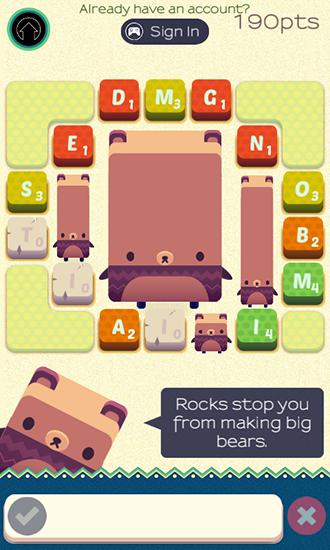 Alphabear: English word game - Android game screenshots.