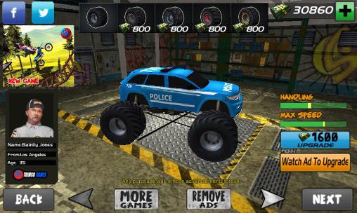 American football stunt truck - Android game screenshots.