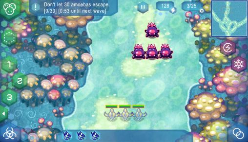 Amoebattle - Android game screenshots.