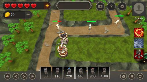 Ancient towers - Android game screenshots.
