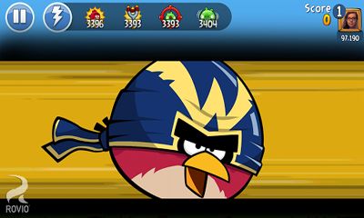 Gameplay of the Angry Birds Friends for Android phone or tablet.