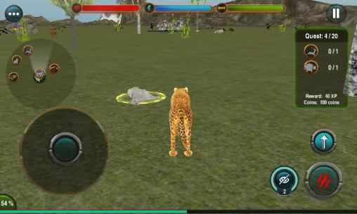 Angry cheetah simulator 3D - Android game screenshots.