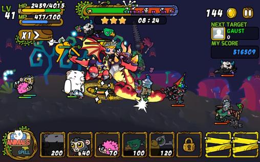 Animals vs. mutants - Android game screenshots.