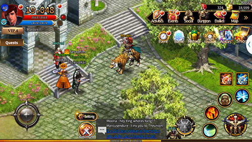Arcane online - Android game screenshots.