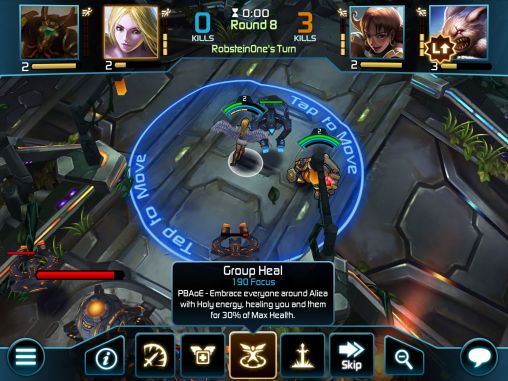 Gameplay of the Arena of heroes for Android phone or tablet.