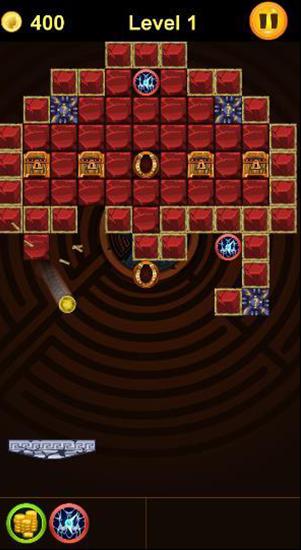 Gameplay of the Arkanoid: Crush of Mythology. Brick breaker for Android phone or tablet.