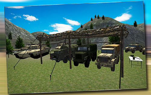 Army truck driver 3D - Android game screenshots.