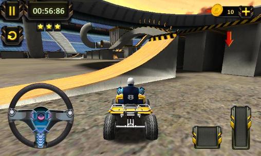 ATV racing: 3D arena stunts - Android game screenshots.