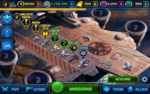 Avengers: Alliance - Android game screenshots.