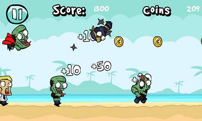 Gameplay of the Backyard Zombies for Android phone or tablet.