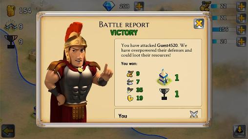 Battle empire: Roman wars - Android game screenshots.