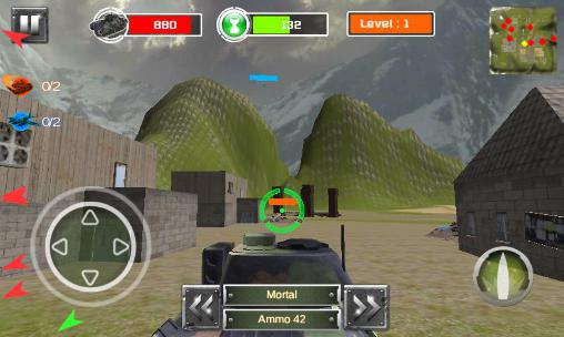 Battlefield of tanks 3D - Android game screenshots.