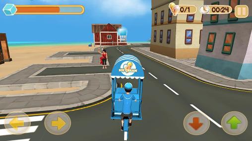 Beach ice cream delivery - Android game screenshots.
