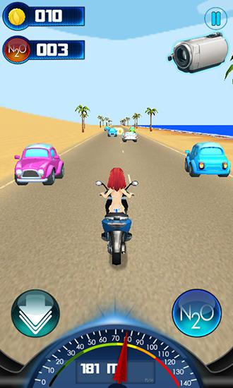 Beach moto racin - Android game screenshots.