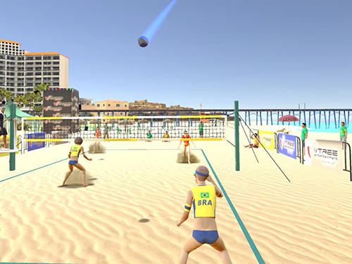 Gameplay of the Beach volleyball 2016 for Android phone or tablet.