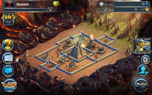 Beasts vs. bots - Android game screenshots.