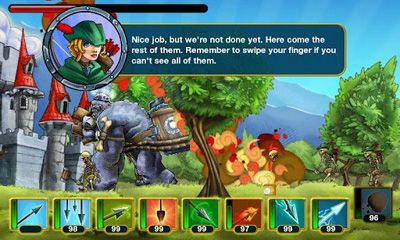 Gameplay of the Besieged for Android phone or tablet.