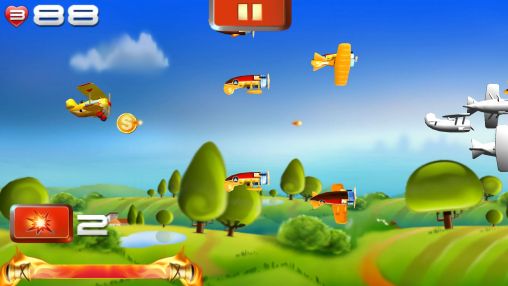 Gameplay of the Big air war for Android phone or tablet.