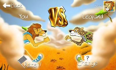 Gameplay of the Big Cat Race for Android phone or tablet.