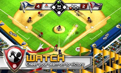 Gameplay of the Big Win Baseball for Android phone or tablet.