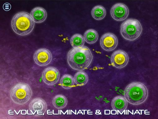 Gameplay of the Biotix: Phage genesis for Android phone or tablet.