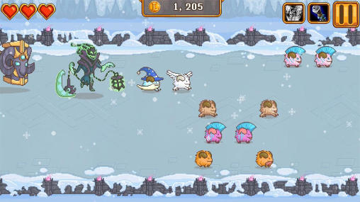 Blitzcrank's poro roundup - Android game screenshots.