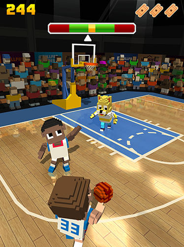 Blocky basketball - Android game screenshots.