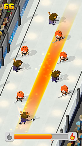 Blocky hockey: Ice runner - Android game screenshots.