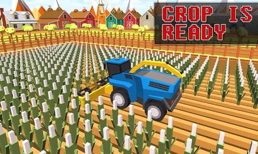 Blocky plow farming harvester 2 - Android game screenshots.