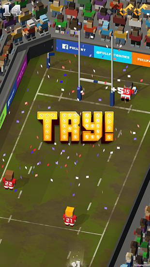 Blocky rugby - Android game screenshots.