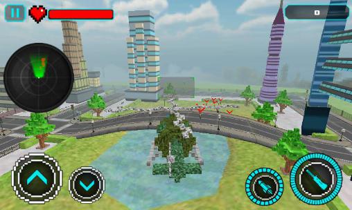 Blocky сopter in Compton - Android game screenshots.