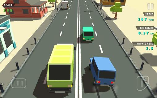 Blocky traffic racer - Android game screenshots.