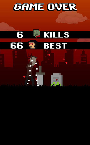 Bloody pixel zombies - Android game screenshots.