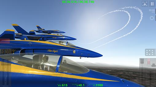 Blue angels: Aerobatic sim - Android game screenshots.