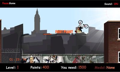 Gameplay of the BMX Bike - On the Street for Android phone or tablet.