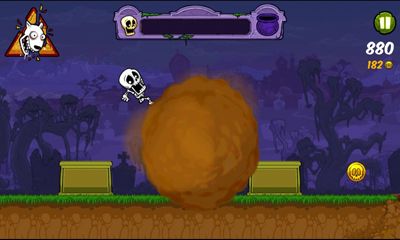 Gameplay of the Boney The Runner for Android phone or tablet.