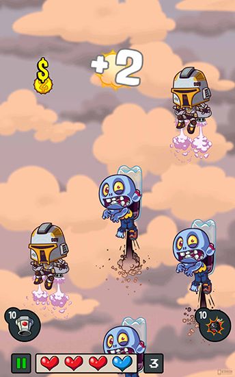 Bounty hunter vs zombie - Android game screenshots.