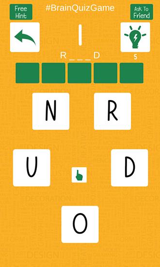 Brain quiz: Just 1 word! - Android game screenshots.