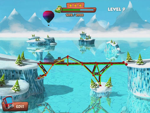 Bridge builder simulator - Android game screenshots.