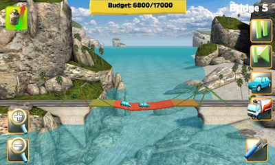 Bridge Constructor - Android game screenshots.