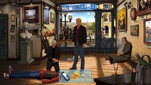Broken sword 5: The serpent's curse. Episode 1: Paris in the spring - Android game screenshots.