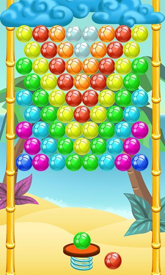 Bubble shooter: Paradise. Bubble summer - Android game screenshots.