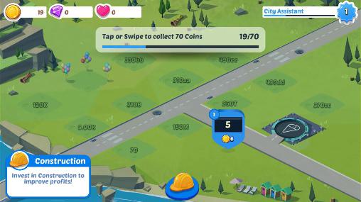 Build away! Idle city builder - Android game screenshots.