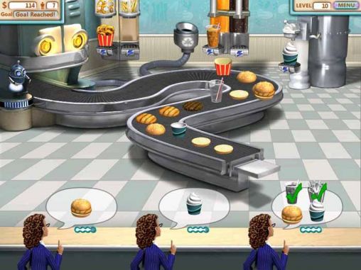 Burger shop - Android game screenshots.