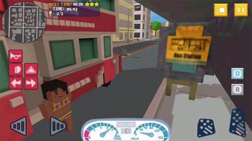 Bus simulator: City craft 2016 - Android game screenshots.
