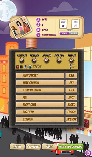 Busker boss: Music RPG game - Android game screenshots.