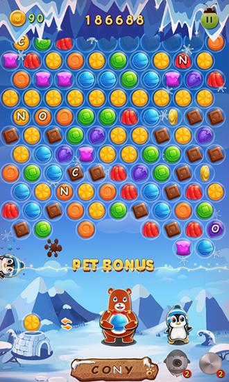 Candy bubble - Android game screenshots.